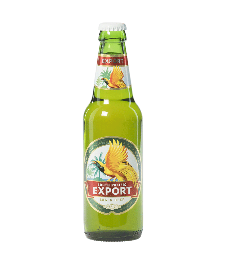 South Pacific Export Lager Beer (Bottle 33cl) Silver Quality Award