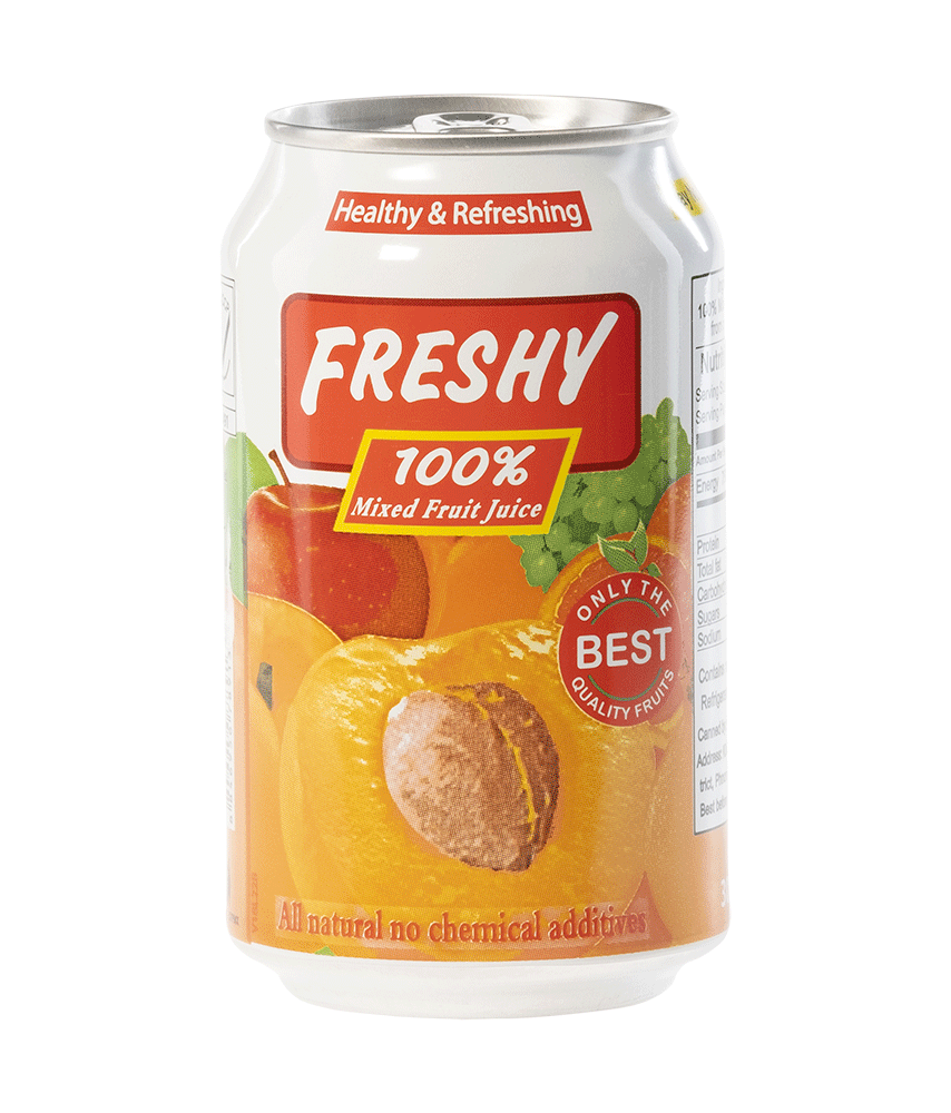 Freshy Mixed Fruit Juice Silver Quality Award 2020 from Monde Selection