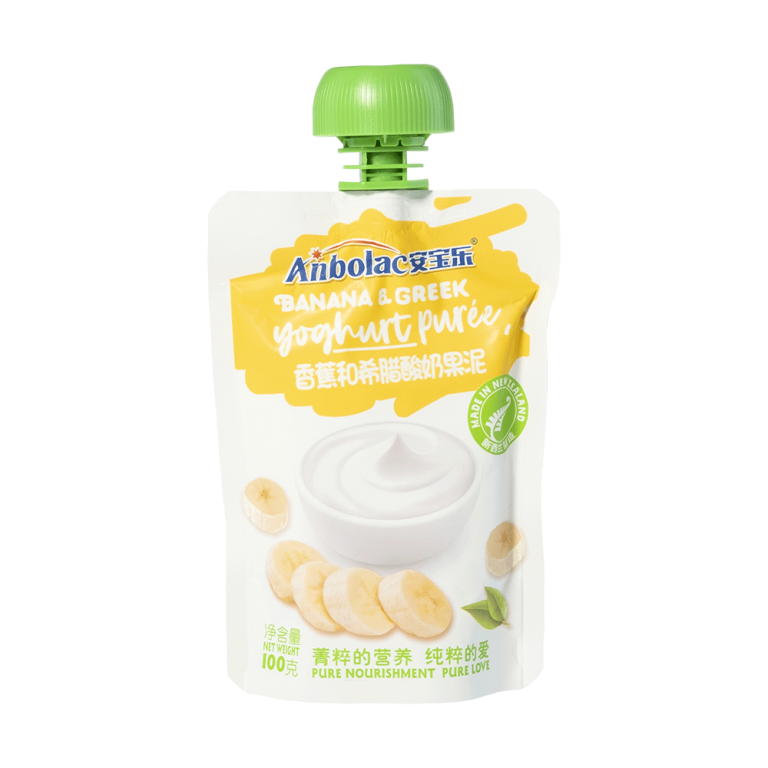 Anbolac Banana &amp; Greek Yoghurt Puree - Anbolac Nutritionals Limited