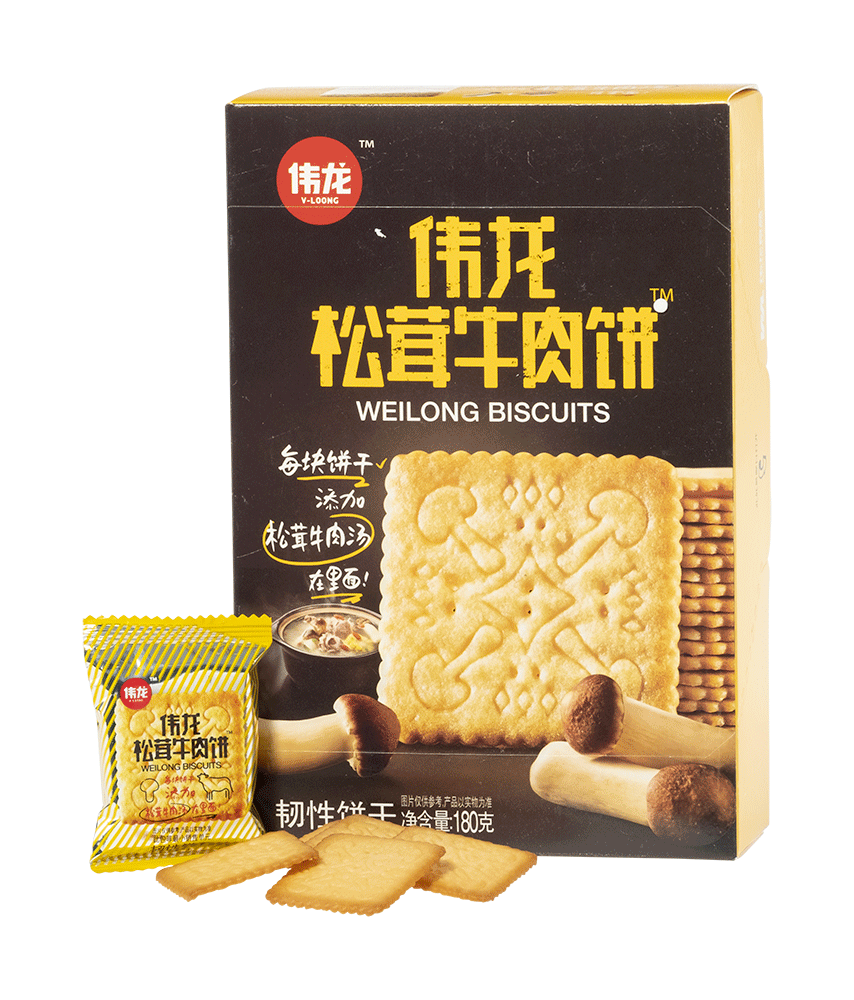 Weilong Crackers Beef and Matsutake Flavor Silver Quality Award 2020