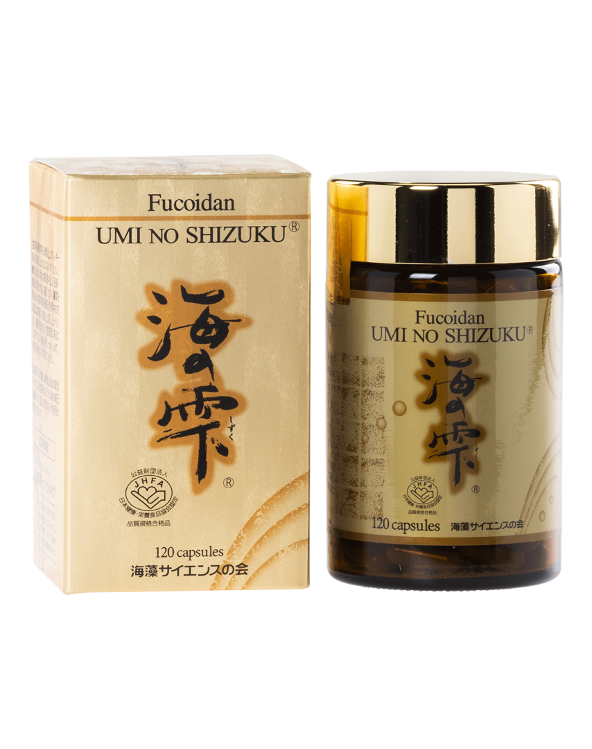 Fucoidan 'Umi no Shizuku' capsule Gold Quality Award 2021 from Monde