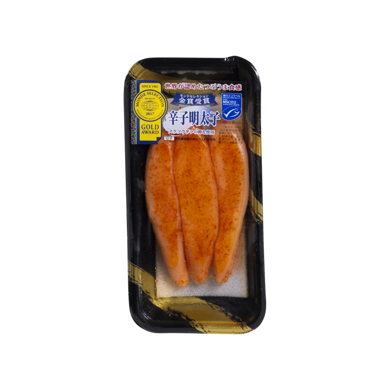 Spicy Seasoned Pollack Roe without artificial color approved by MSC (100g) - Maruichi Foods Co., Ltd