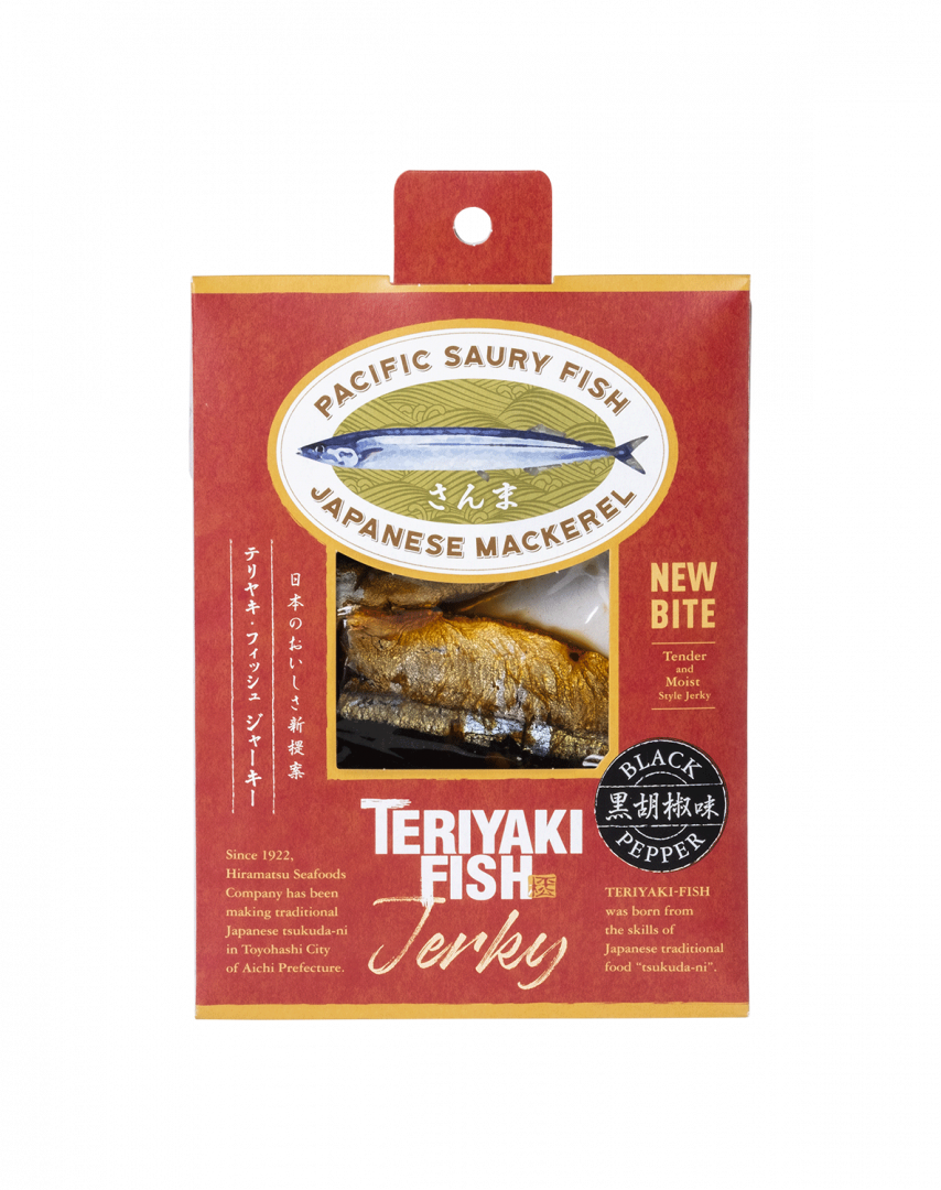 Teriyaki Fish Jerky 'Boiled Pacific Saury with Black Pepper' Gold