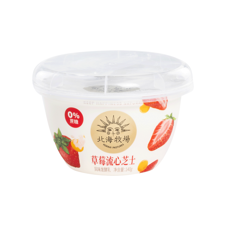 Hokkai Pastures Gem Cup Flavored Yogurt (Strawberry & Cheese Burst Balls) - Genki Forest (Beijing) Food Technology Group Co., Ltd.