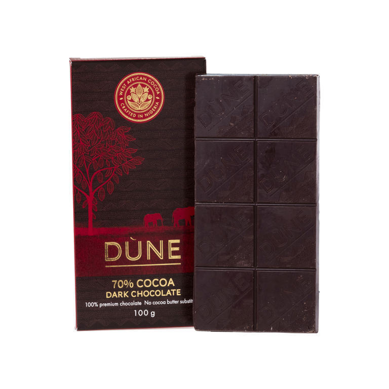 Dùne 70% Cocoa Dark Chocolate - Honipod Nigeria Limited