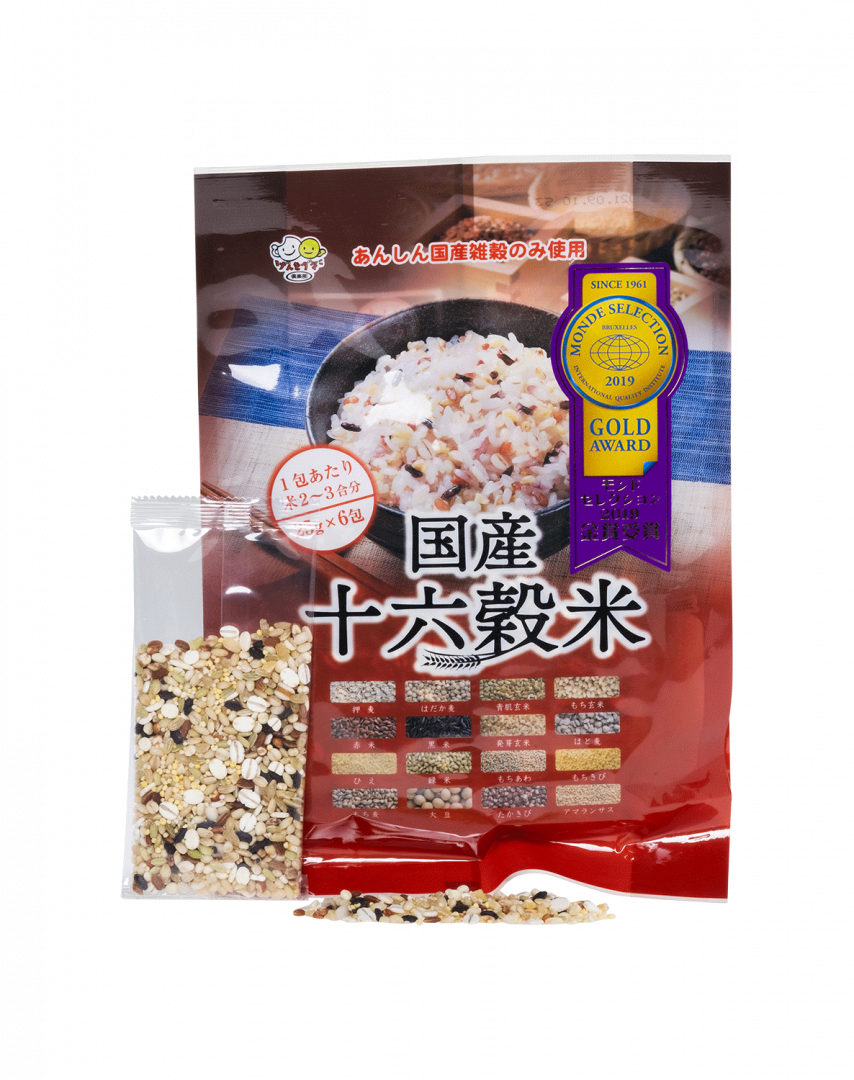国産十六穀米スティック25ｇｘ6 優秀品質金賞モンドセレクション2021