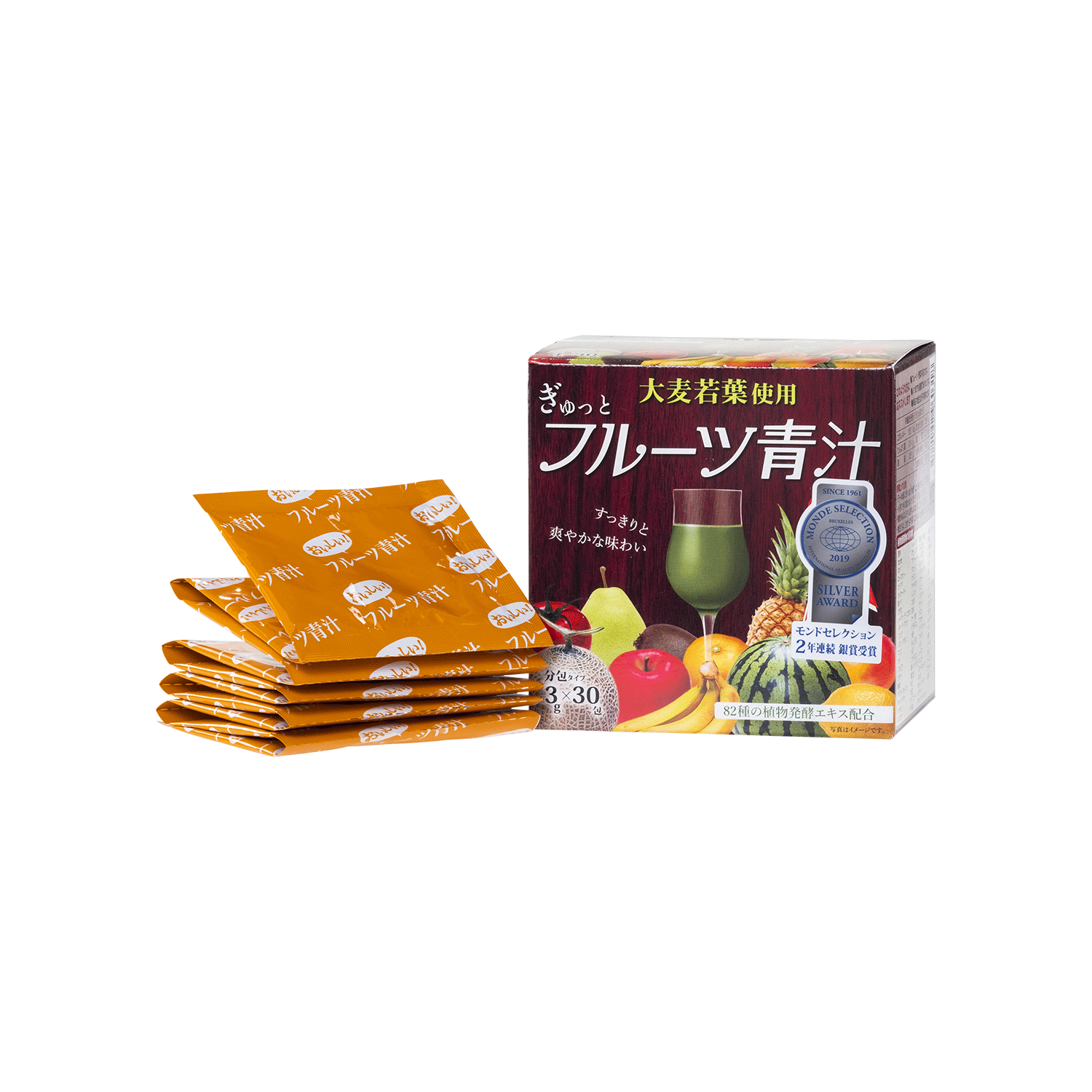 ぎゅっとフル ツ青汁 優秀品質銀賞 モンドセレクション 21