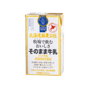 北海道酪農公社 牧場で飲む おいしさそのまま牛乳（1000ｍｌ） - 日本酪農協同株式会社