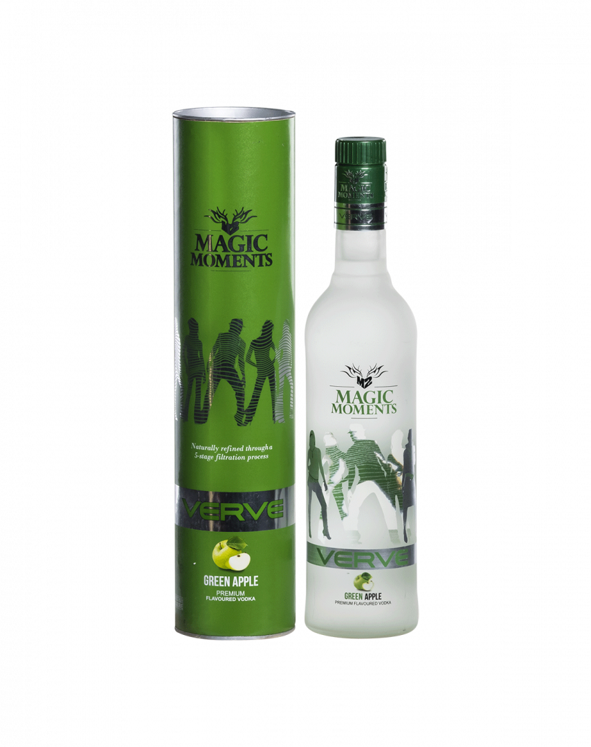 M2 Magic Moments Verve Green Apple Premium Flavoured Vodka Gold