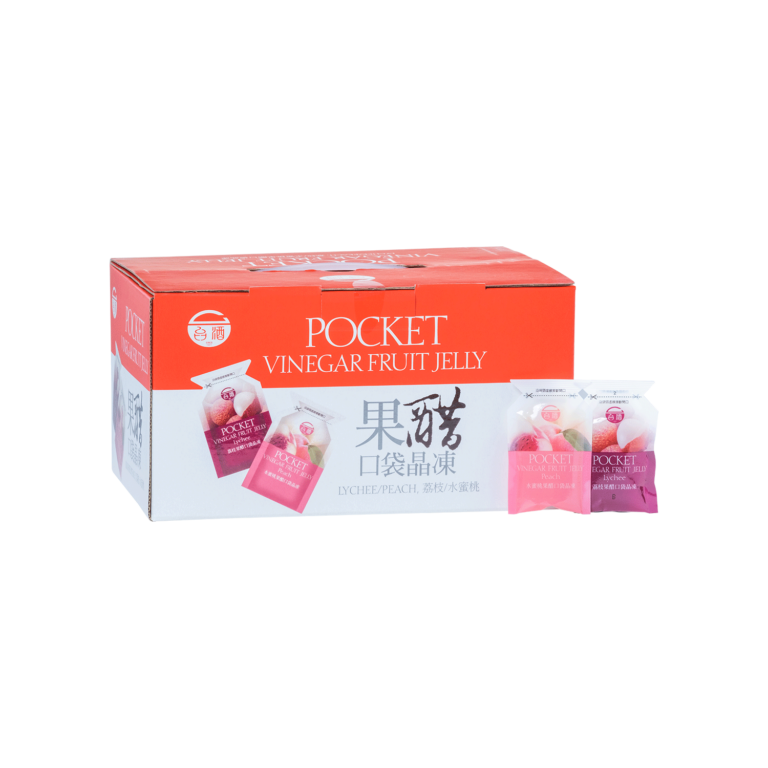 Pocket Vinegar Fruit Jelly ( Lychee / Peach) - Taiwan Tobacco & Liquor Corporation