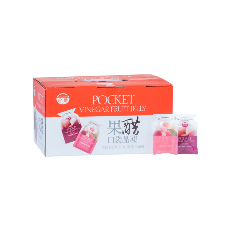 Pocket Vinegar Fruit Jelly ( Lychee / Peach)( lichi / melocotón) - Taiwan Tobacco &amp; Liquor Corporation