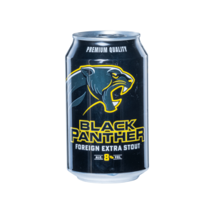 Black Panther Foreign Extra Stout (Lata 33cl) - Carlsberg Cambodia/Cambrew Group