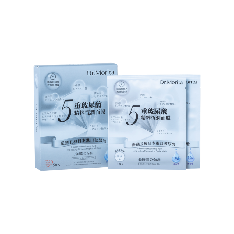 Dr.Morita 5 Essence Hyaluronic Acid Long-lasting Moisturizing Facial Mask - Morita Biotech Co., Ltd.