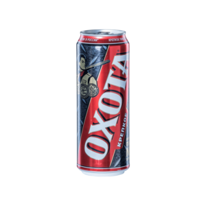 Light Pasteurized Beer "Okhota Krepkoe" (Can 430ml) - Heineken Russia