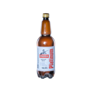 Light Beer Pasteurized "Okhota Platinum" (Bottle 950ml) - Heineken Russia