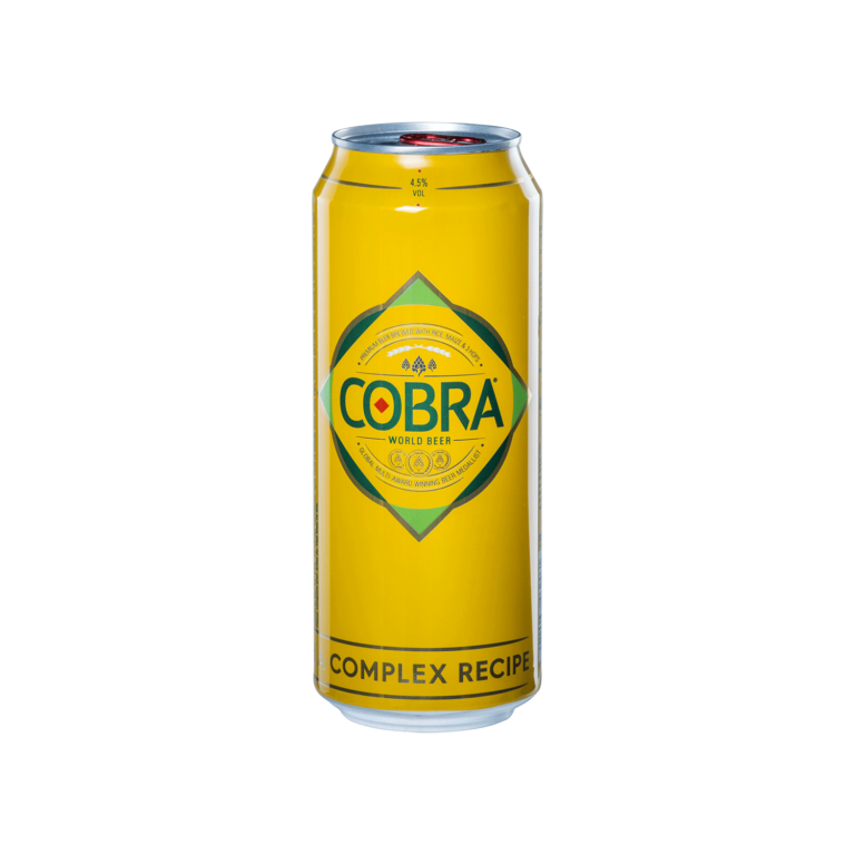 Cobra Premium Beer (Can 50cl) - Molson Coors Cobra Beer