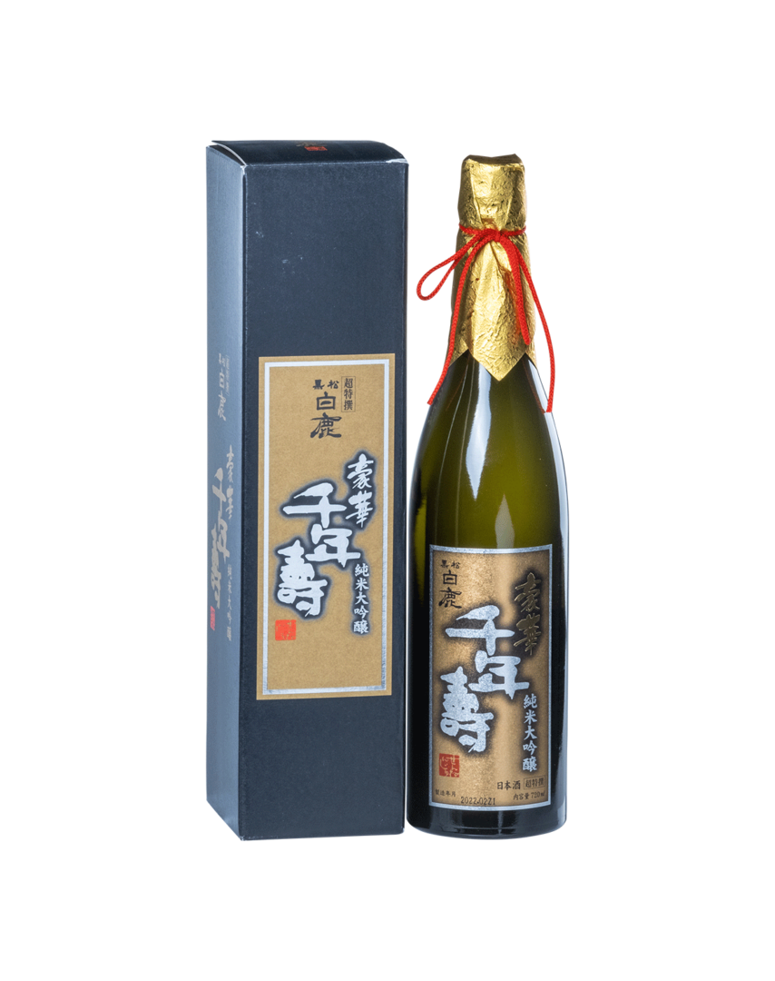 人気 おすすめ 超特撰 黒松白鹿 豪華千年壽<br>純米大吟醸 1800ml 化粧箱入 <br> 日本酒 清酒 灘 千年寿 1.8L お中元 御中元 ギフト プレゼント 贈答 父の日 超特撰 黒松白鹿 豪華千年壽 純米大吟醸 1.8L瓶