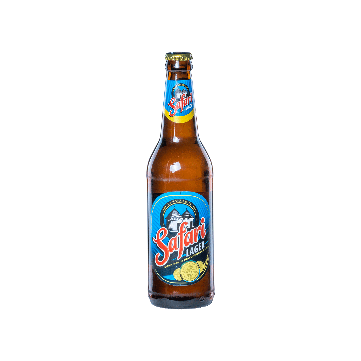 Safari Lager (Bottle 50cl) - Silver Quality Award 2022 from Monde Selection