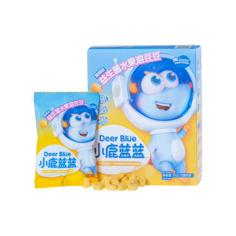 小鹿蓝蓝水果溶豆豆（益生菌黄桃味) - 小鹿蓝蓝