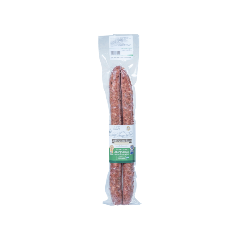 Horiatiko saucage with leak, smoked - Authentic Trikalon