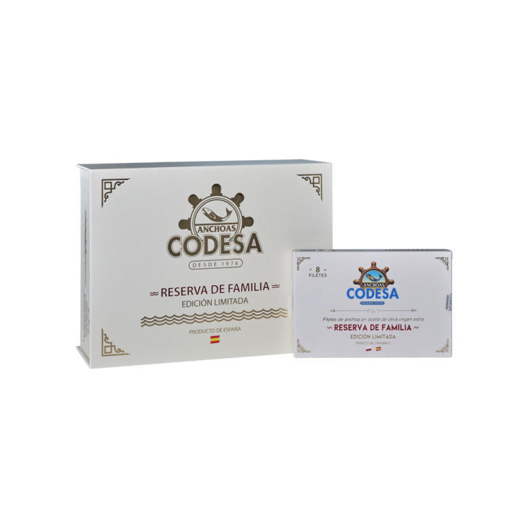 LH120 Filetes de anchoa en aceite de oliva virgen extra, Reserva de Familia, Edición Limitada - Conservas Codesa, S.L