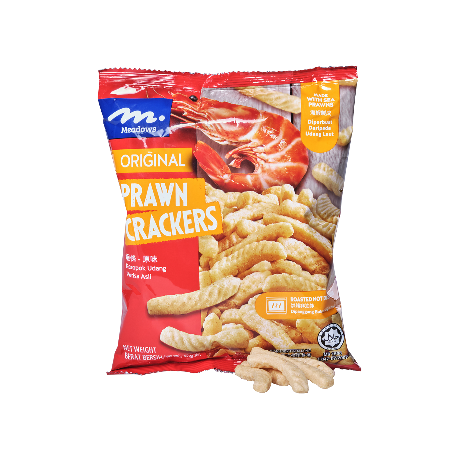 Meadows Original Prawn Crackers 40g Silver Quality Award 2023 from
