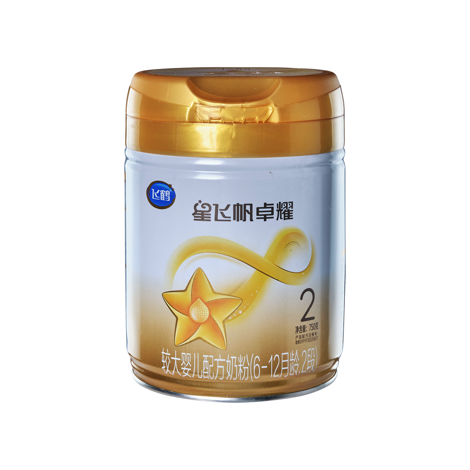 飞鹤星飞帆卓耀婴儿配方奶粉（6-12月龄，2段）