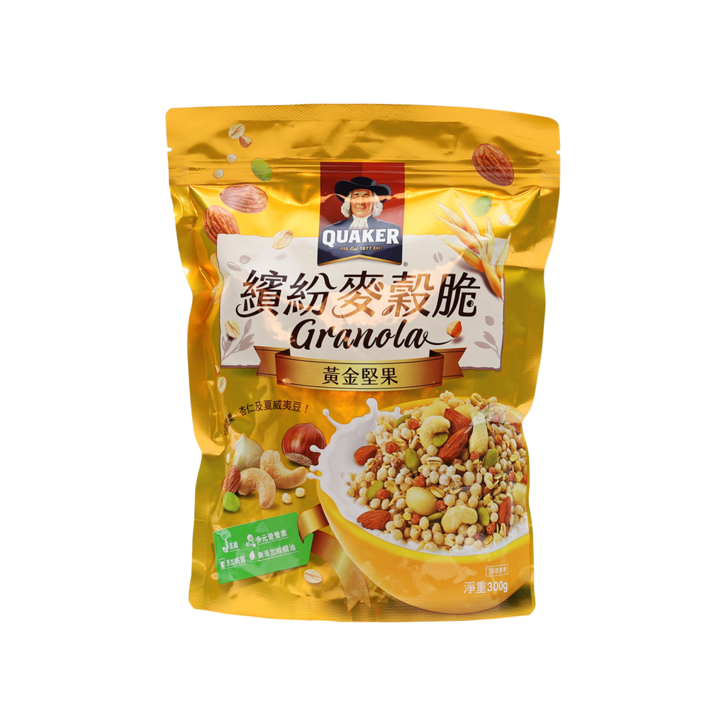 Quaker Oat GranolaMixed Nuts Silver Quality Award 2023 from Monde Selection