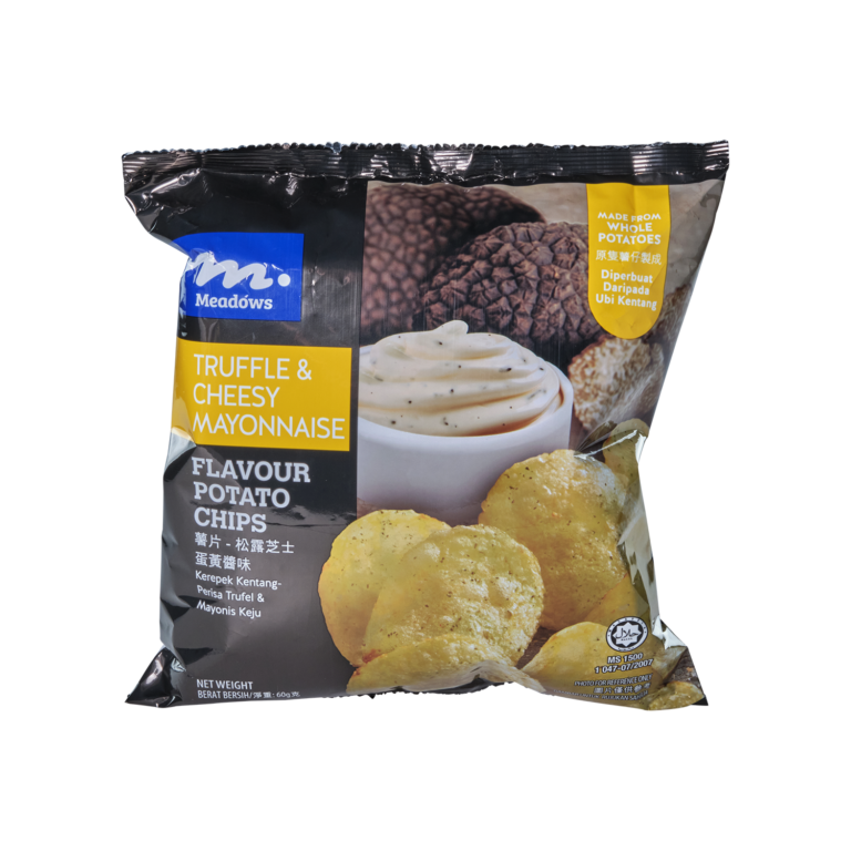 Meadows Truffle & Cheesy Mayonnaise Potato Chips 60g Silver Quality