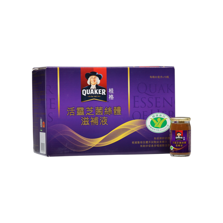 Quaker Ganoderma Drink (Box+60 ml) - Standard Foods Corporation