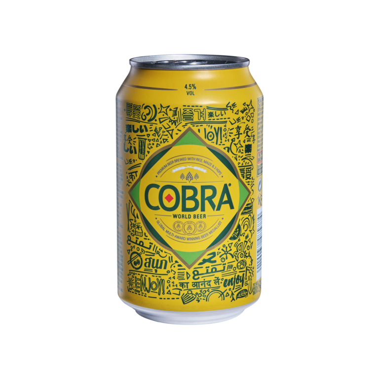 Cobra Premium Beer (330ml Can) - Molson Coors Cobra Beer