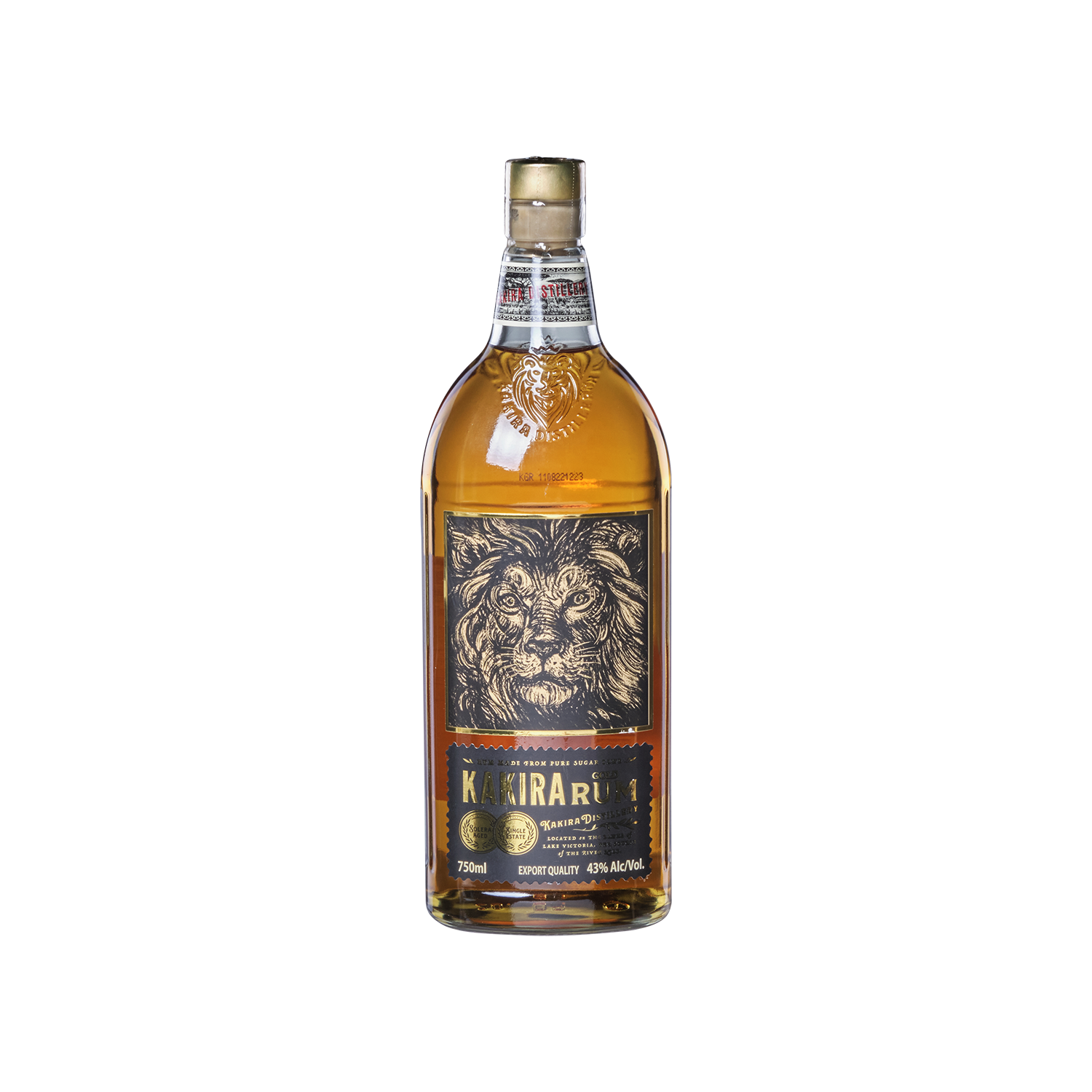 Kakira Gold Rum Gold Quality Award 2024 from Monde Selection