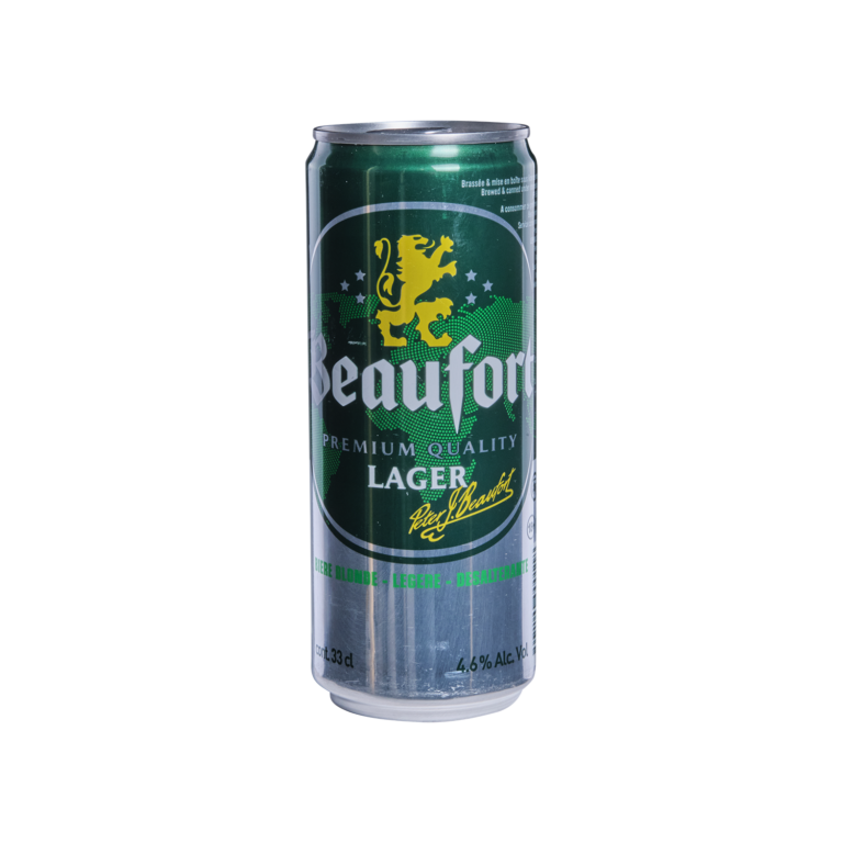 Beaufort Lager (Can 33cl) - Brasserie BB Lome S.A.