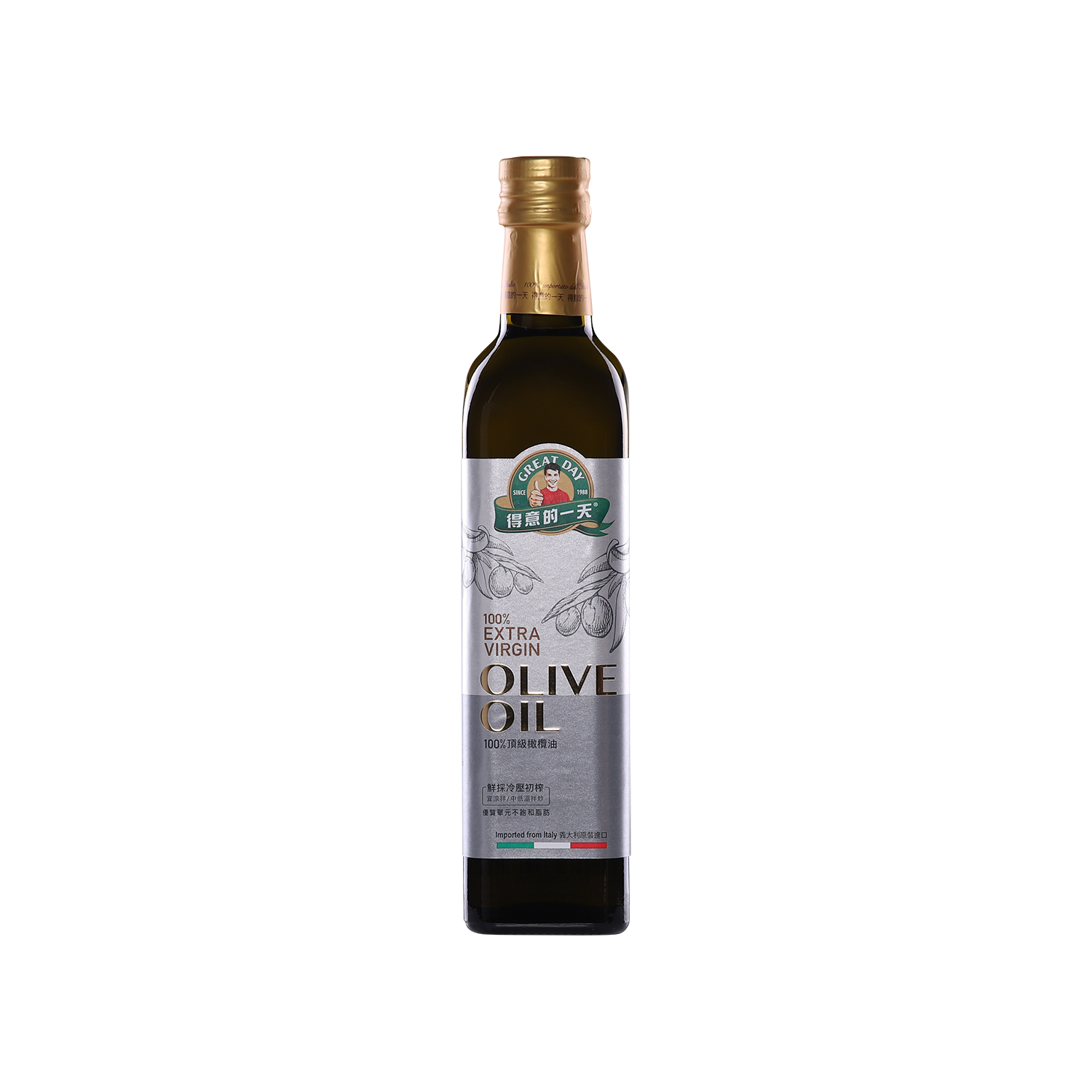 Great Day 100% Extra Virgin Olive Oil - Silver Quality Award 2023