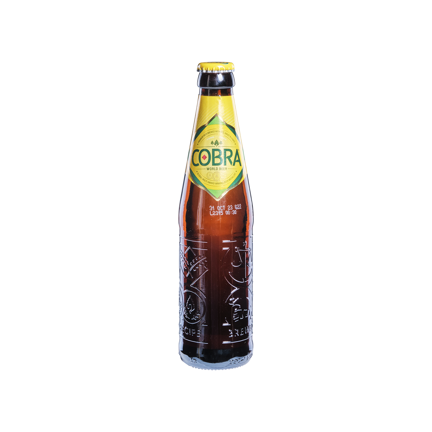 Cobra Premium Beer (Bottle 33cl) Gold Quality Award 2024 from Monde Selection