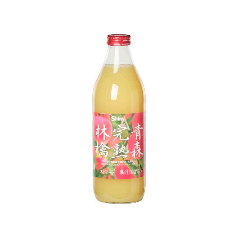 Shiny 'Aomori Kanjyuku Ringo' 1L in bottle - Aomoriken Ringo Juice Co., Ltd