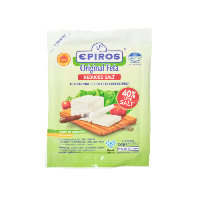 Epiros Original Feta (PDO) Cheese -40% Reduced Salt - OPTIMA SA