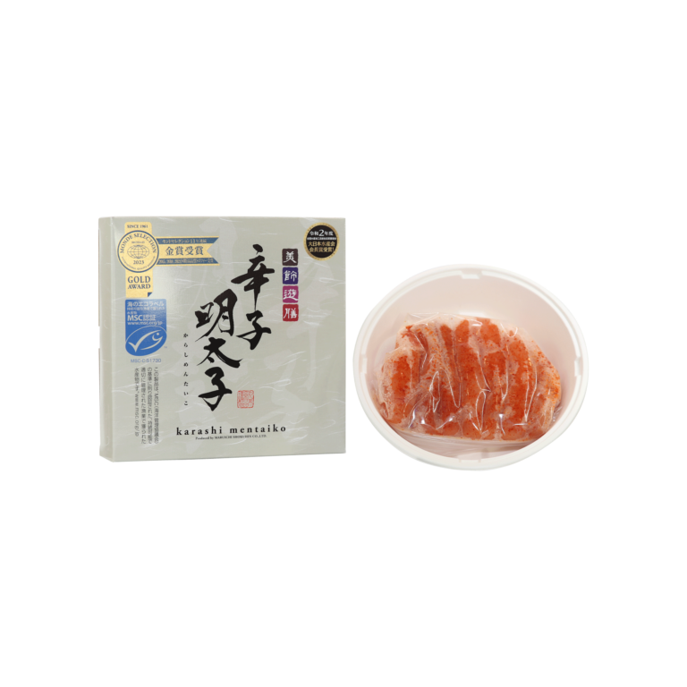 Spicy Seasoned Pollack Roe without artificial color approved by MSC (450g) - Maruichi Foods Co., Ltd