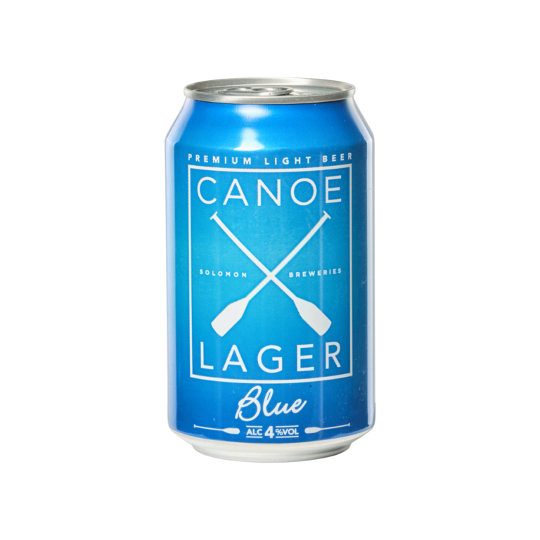 Canoe Blue Lager 4% (Can 33cl) - Solomon Breweries Limited