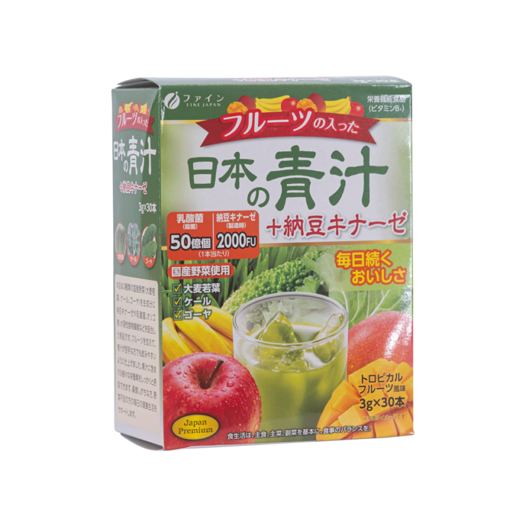 Japanese Green + Natto Kinase with fruits - Fine Japan Co., Ltd