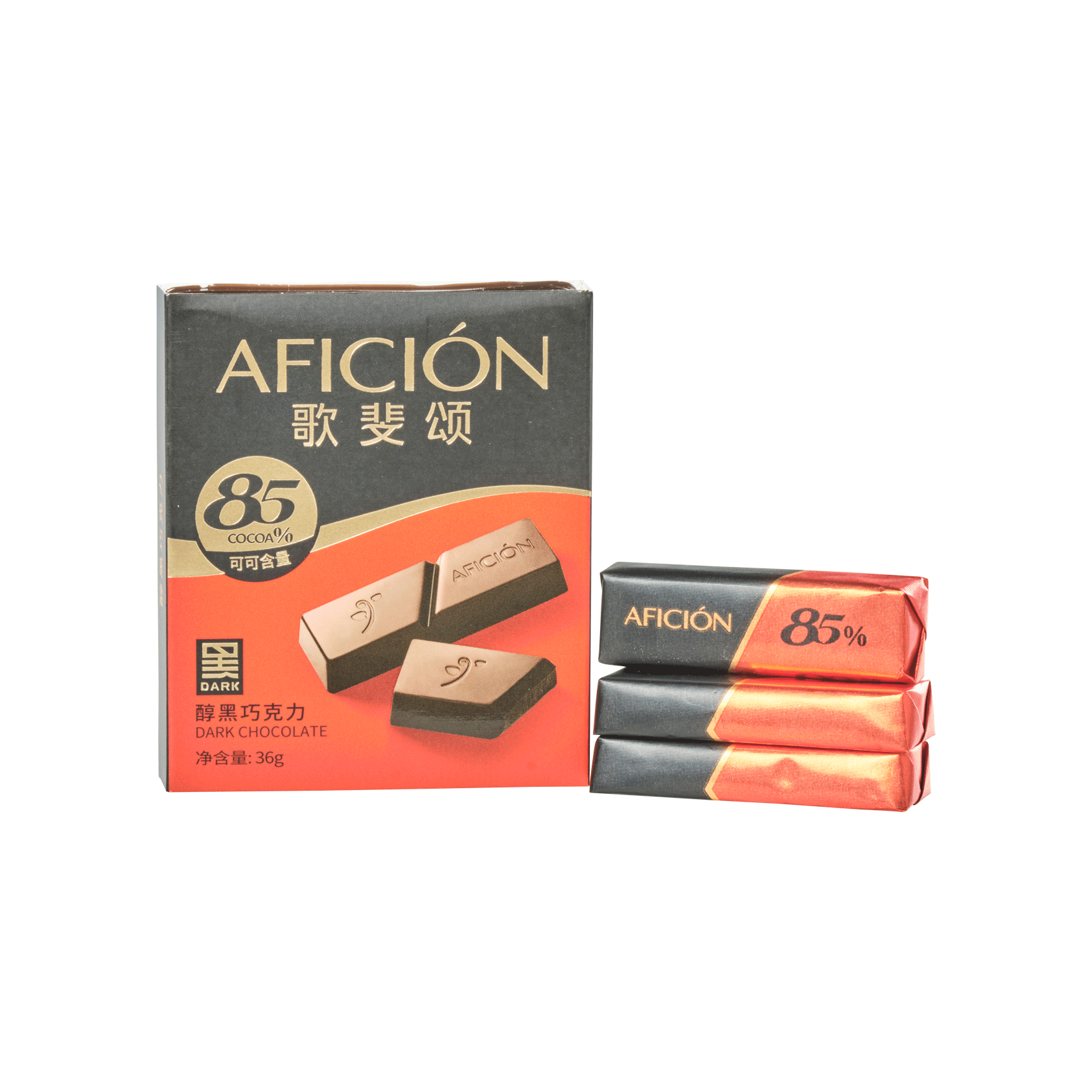 Afcion Dark Chocolate (85%) - Gold Quality Award 2024 from Monde Selection