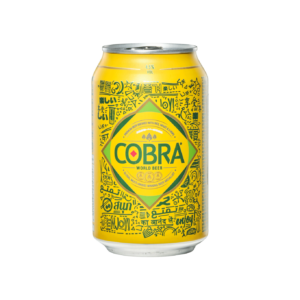 Cobra Premium Beer (330ml Can) - Molson Coors Cobra Beer