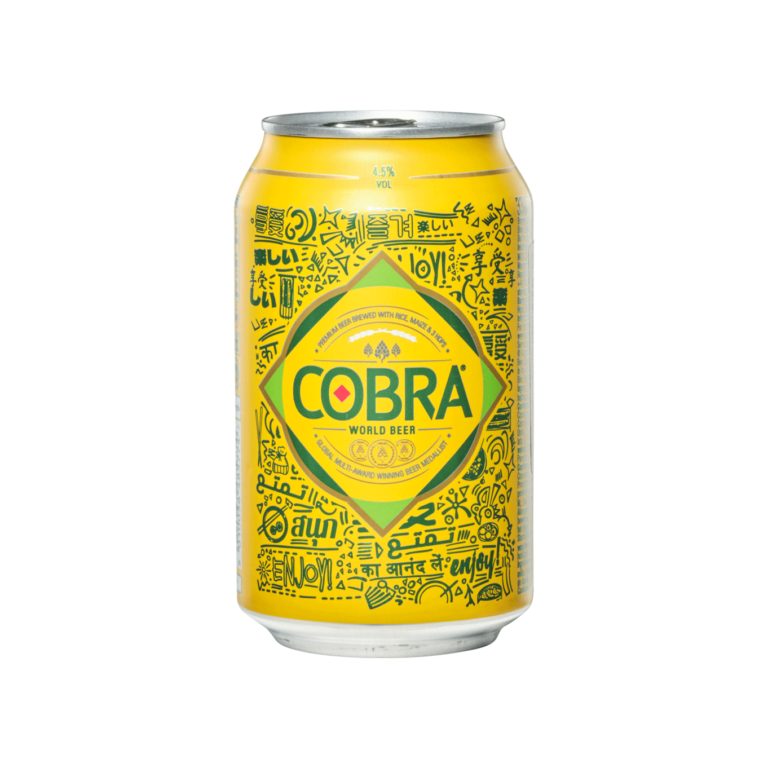 Cobra Premium Beer (330ml Can) - Molson Coors Cobra Beer