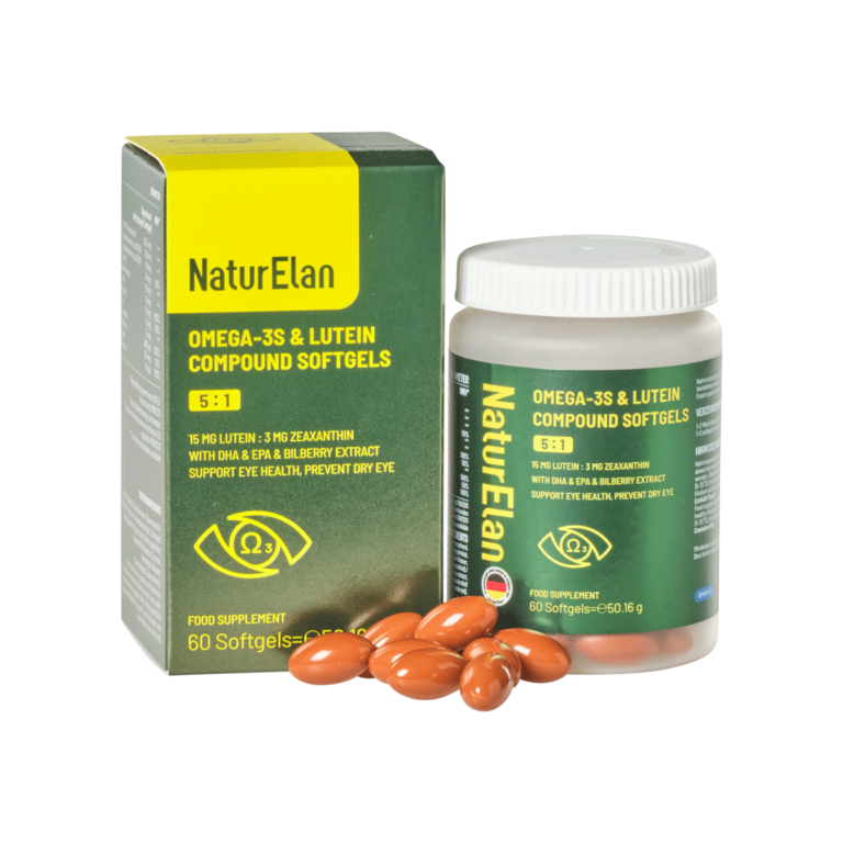 NaturElan Lutein Omega-3s Eye and Brain Care Softgels 60 Softgels - PG-Naturpharma GmbH