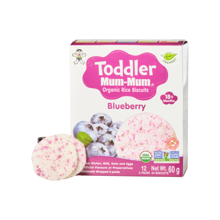 Toddler Mum-Mum Organic Rice Biscuits Blueberry Flavor - Guangzhou Big Want Foods Limited