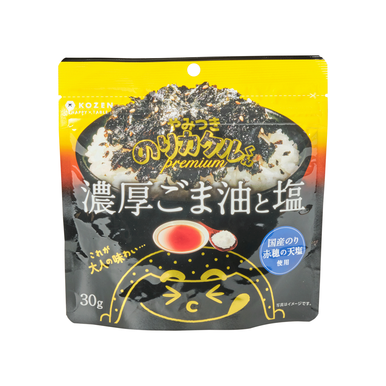 のりカケルくんpremium 濃厚ごま油と塩 - 優秀品質金賞 モンド