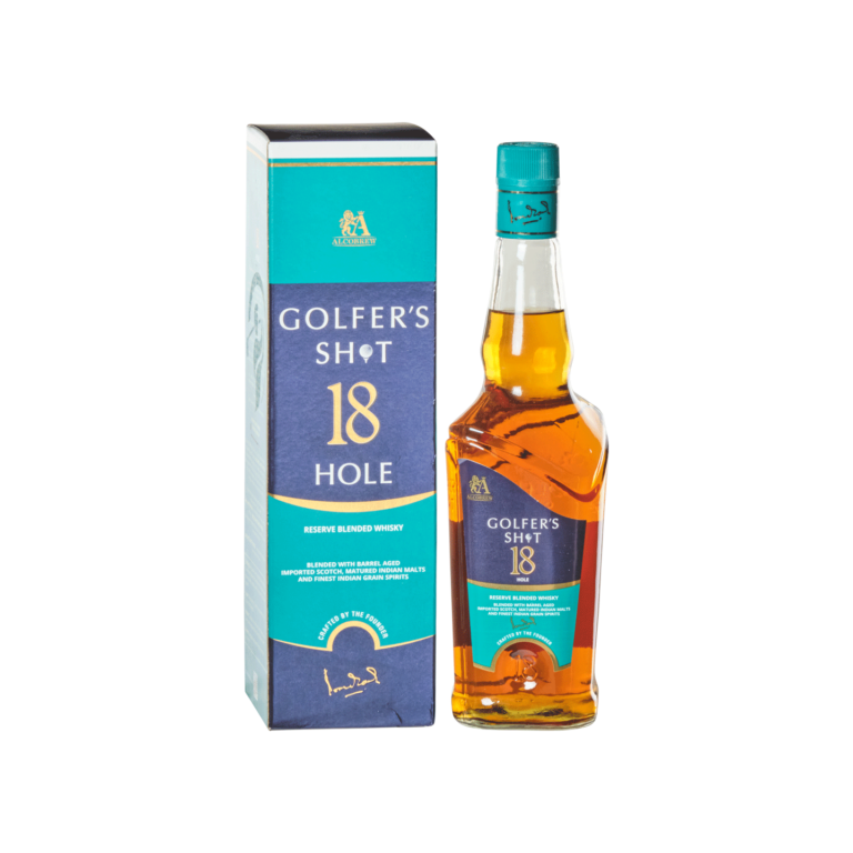 Golfer&#039;s Shot 18 Hole Reserve Blended Whisky - Alcobrew Distilleries India Ltd.