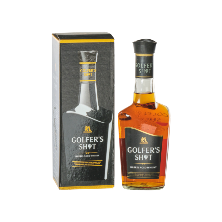 Golfer&#039;s Shot Barrel Aged Whisky - Alcobrew Distilleries India Ltd.