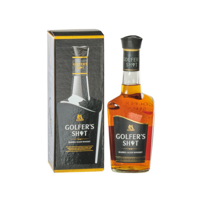 Golfer's Shot Barrel Aged Whisky - Alcobrew Distilleries India Ltd.
