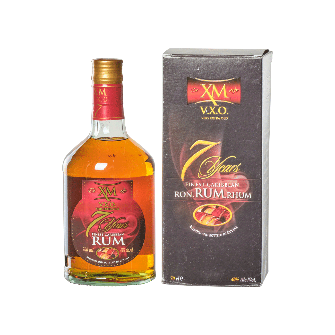 XM VXO 7 Yrs Old Rum Gold Quality Award 2024 from Monde Selection